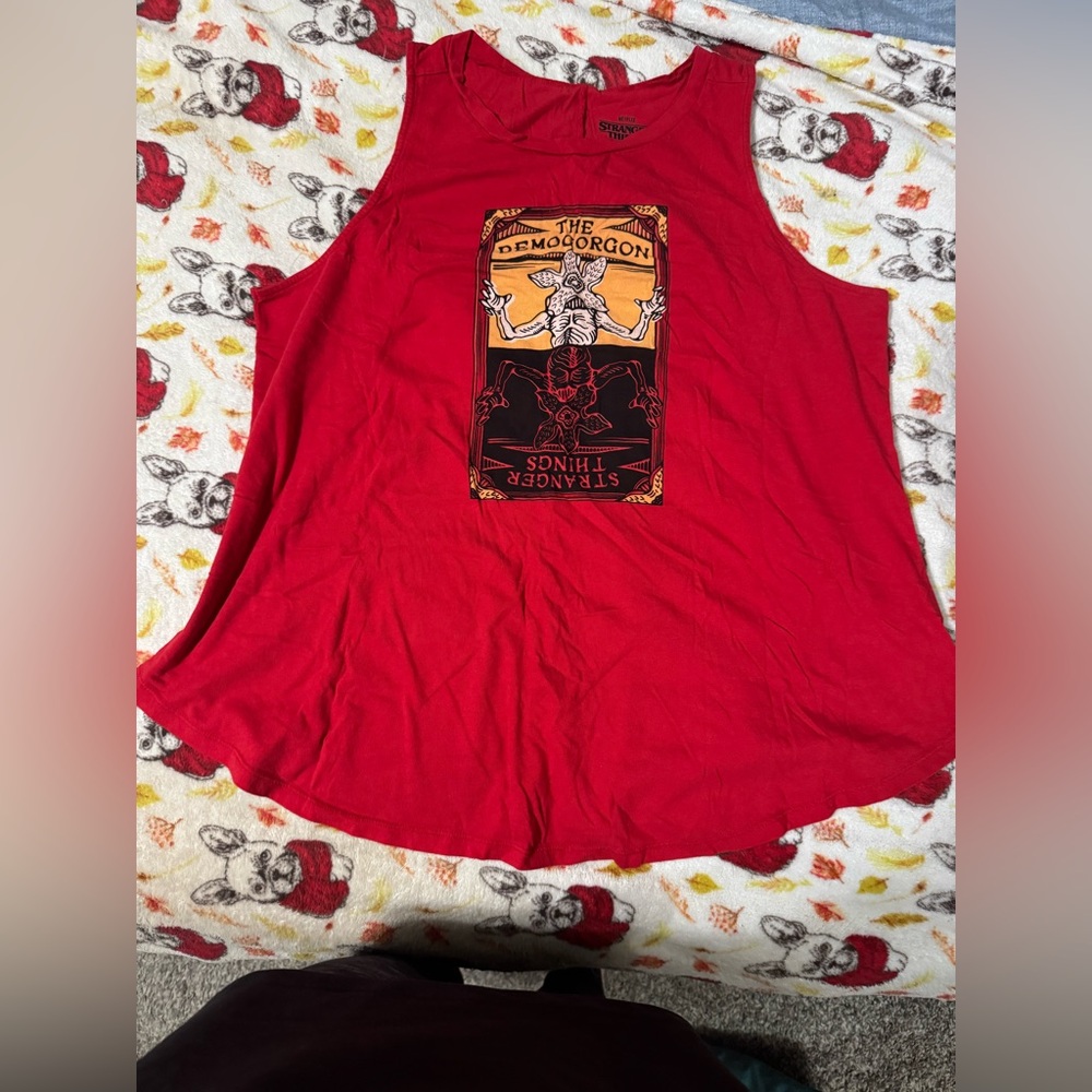 Torrid Red Graphic Tank Top